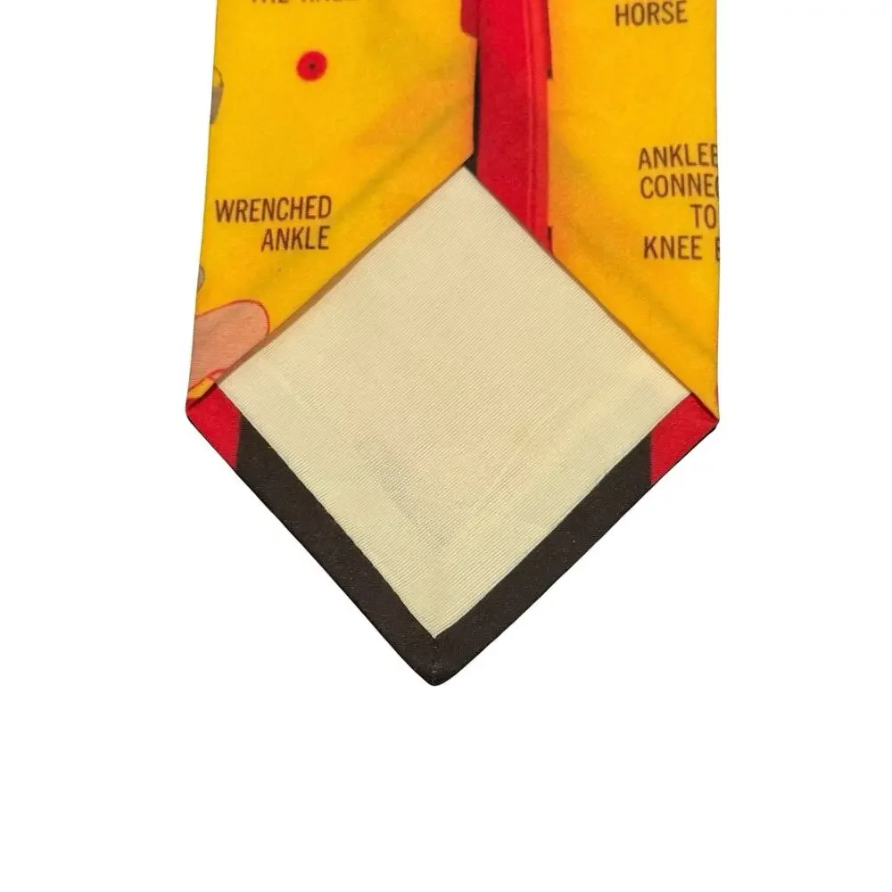 Ralph Marlin ‘OPERATION’ Board Game Men's Necktie 1996 HASBRO Vintage Polyester
